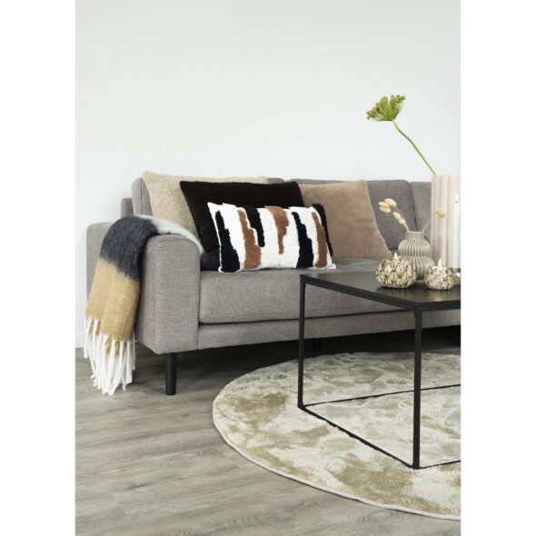 House Nordic - Sintra Plaid - Plaid, schwarz/weiß/braun 130x170 cm – Bild 3