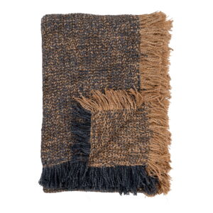 House Nordic - Ely Plaid - Plaid, blau/gelb 130x170 cm