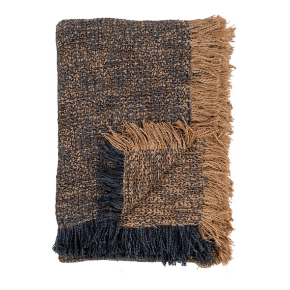 House Nordic - Ely Plaid - Plaid, blau/gelb 130x170 cm