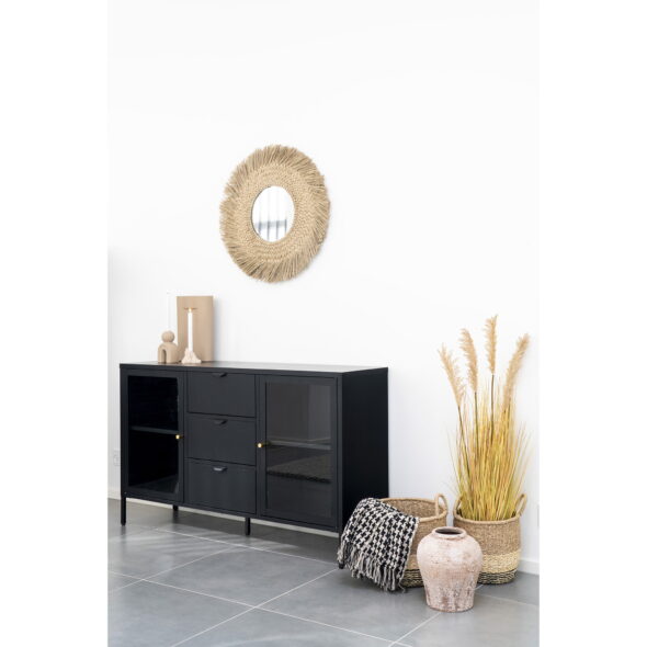 House Nordic - Seitenplaid - Plaid, schwarz/beige 130x180 cm – Bild 4