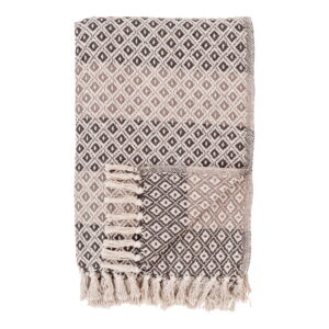 House Nordic - Alanya Plaid - Plaid, braun/beige/weiß 130x180 cm