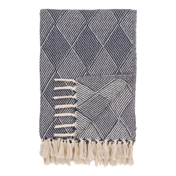 House Nordic - Izmir Plaid - Plaid, blau 130x180 cm