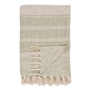 House Nordic - Manisa Plaid - Plaid, grün 130x180 cm