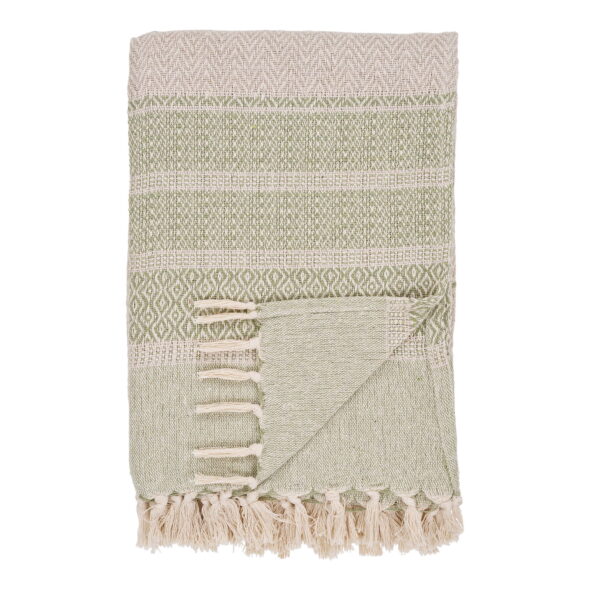 House Nordic - Manisa Plaid - Plaid, grün 130x180 cm