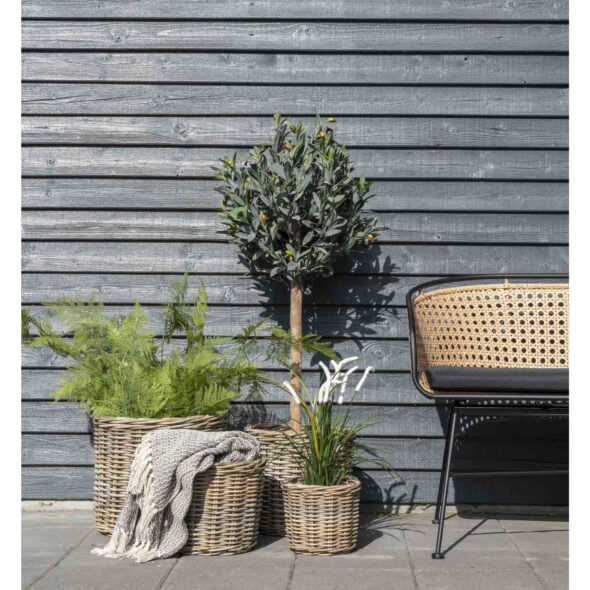 House Nordic - Cort Plaid - Plaid, Baumwolle, dunkelgrau/weiß, Design C 130x160 cm – Bild 7