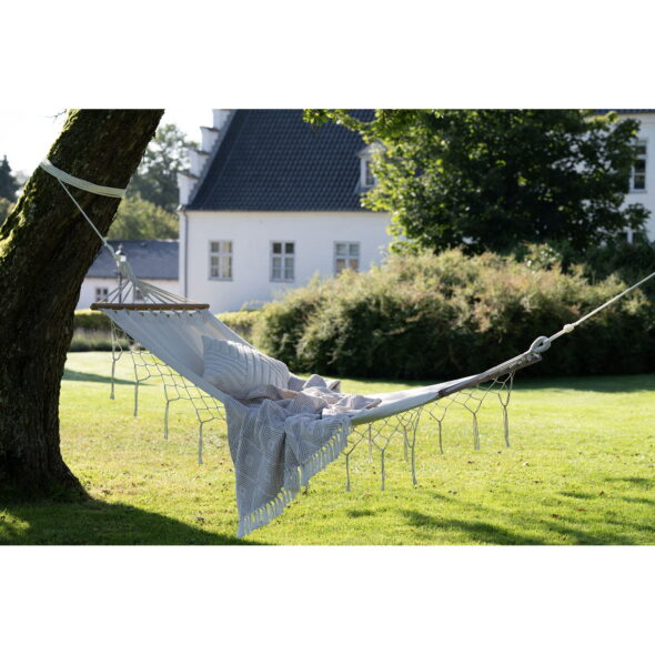House Nordic - Cort Plaid - Plaid, Baumwolle, Elfenbein/Beige, Design B 130x160 cm – Bild 3