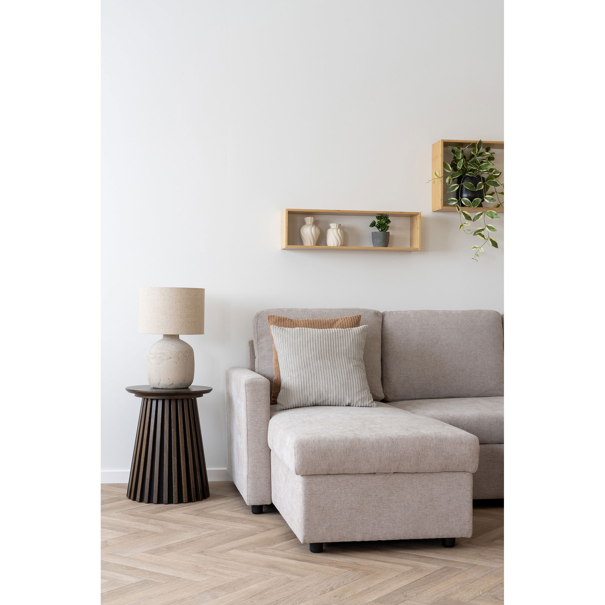 House Nordic - Kobe Cushion - Kissen, Sand 45x45 cm – Bild 4