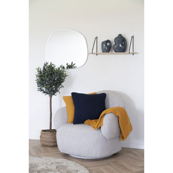House Nordic - Santos Cushion - Kissen, recycelte Baumwolle, ocker 45x45 cm – Bild 6