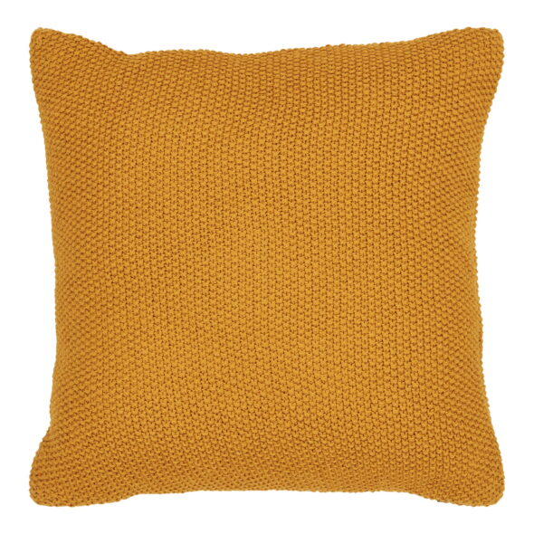 House Nordic - Santos Cushion - Kissen, recycelte Baumwolle, ocker 45x45 cm