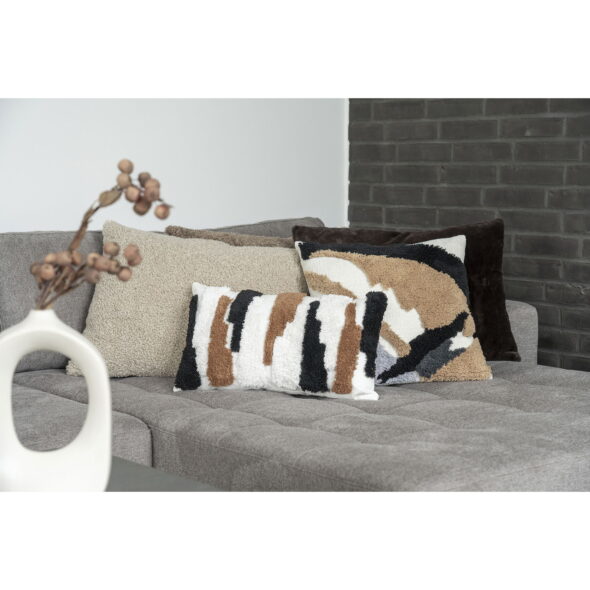 House Nordic - Tavira Cushion - Kissen, graubraunes Bouclé 45x60 cm – Bild 2