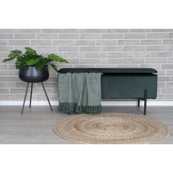 House Nordic - Bombay Rug - Teppich, geflochtene Jute, Natur ø90 cm – Bild 5