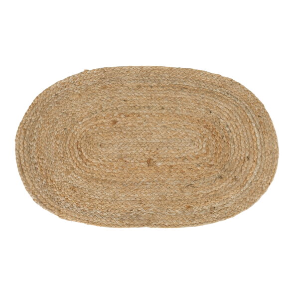 House Nordic - Bombay Fußmatte – Fußmatte aus geflochtener Jute, natur, oval 50x80 cm
