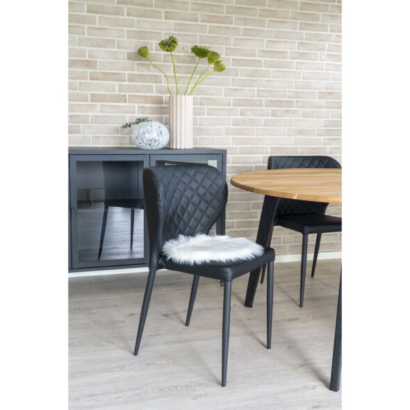House Nordic - Lammfellsitz künstlich - Lammfellsitz künstlich, weiß, ø35 cm – Bild 3