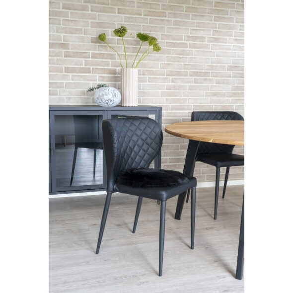 House Nordic - Lammfellsitz künstlich - Lammfellsitz künstlich, schwarz, ø35 cm – Bild 3
