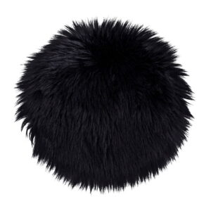 House Nordic - Lammfellsitz künstlich - Lammfellsitz künstlich, schwarz, ø35 cm