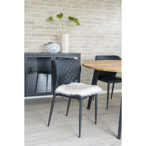 House Nordic - Lammfellsitz künstlich - Lammfellsitz künstlich, elfenbeinfarben, 40x40 cm – Bild 2