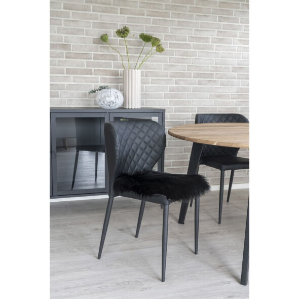 House Nordic - Lammfellsitz künstlich - Lammfellsitz künstlich, schwarz, 40x40 cm – Bild 2