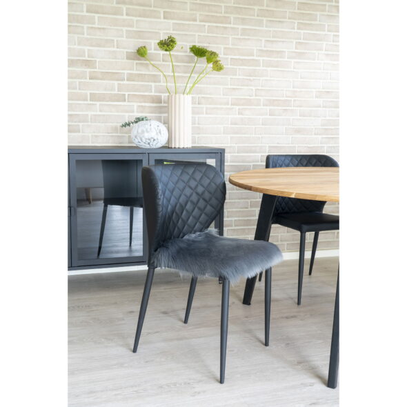 House Nordic - Lammfellsitz künstlich - Lammfellsitz künstlich, grau, 40x40 cm – Bild 2