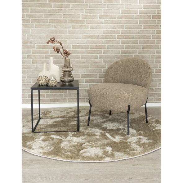 House Nordic - Miami Rug - Teppich, rund, sandfarben ø160 cm – Bild 3