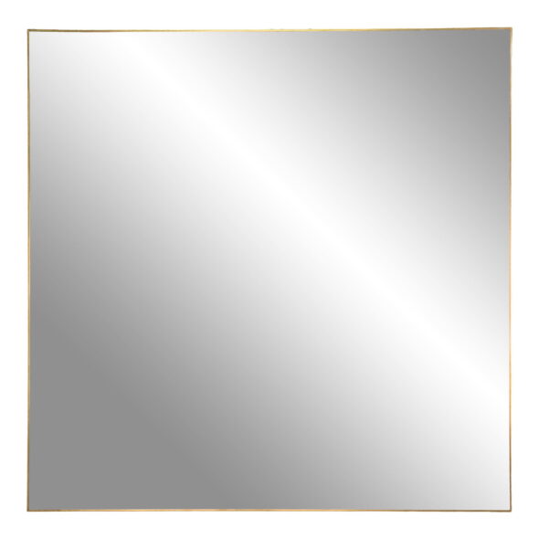 House Nordic - Jersey-Spiegel - Spiegel, Stahl, Messingoptik, 60x60 cm