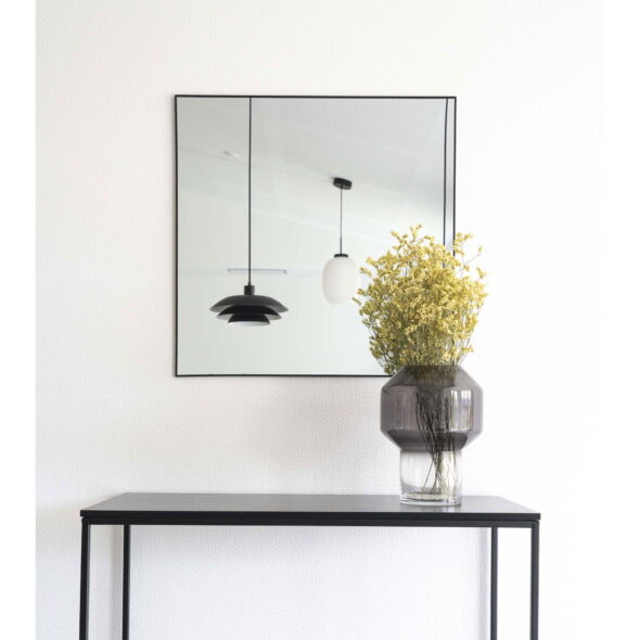 House Nordic - Jersey Mirror - Spiegel, Stahl, schwarz, 60x60 cm – Bild 2