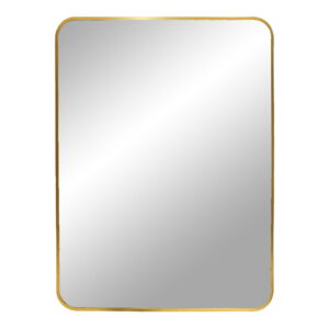 House Nordic - Madrid Mirror - Spiegel, Aluminium, Messingoptik, 50x70 cm