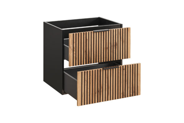 Waschbeckenunterschrank, 80 cm, 2 Schubladen – Bild 3