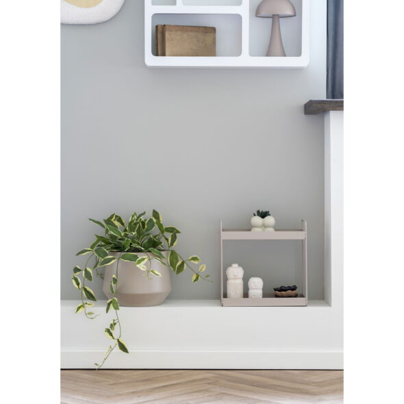 House Nordic - Rabo Standing Double Shelf - Stehendes Doppelregal, Stahl, Sand, 2 Regale 30x15x31 cm – Bild 2