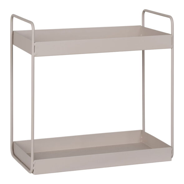 House Nordic - Rabo Standing Double Shelf - Stehendes Doppelregal, Stahl, Sand, 2 Regale 30x15x31 cm – Bild 4