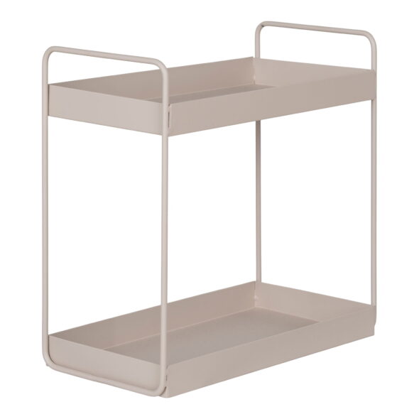 House Nordic - Rabo Standing Double Shelf - Stehendes Doppelregal, Stahl, Sand, 2 Regale 30x15x31 cm – Bild 6