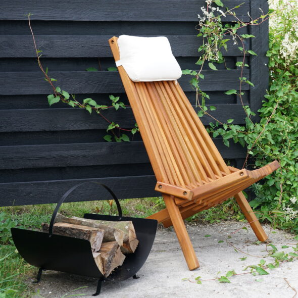 House Nordic - Tires Holzhalter - Holzhalter, Stahl, schwarz 40x35x33,5 cm – Bild 2