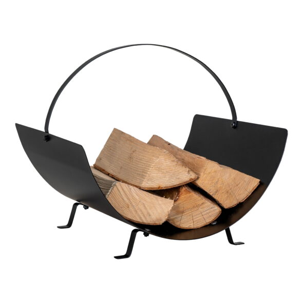 House Nordic - Tires Holzhalter - Holzhalter, Stahl, schwarz 40x35x33,5 cm – Bild 3