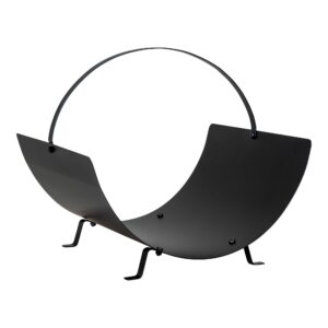 House Nordic - Tires Holzhalter - Holzhalter, Stahl, schwarz 40x35x33,5 cm