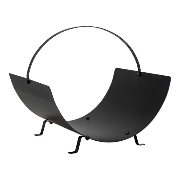 House Nordic - Tires Holzhalter - Holzhalter, Stahl, schwarz 40x35x33,5 cm