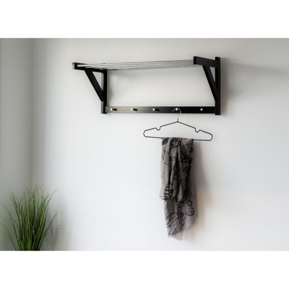 House Nordic - Padova Hat Shelf - Hutablage, Holz/Stahl, schwarz78x32 cm – Bild 7