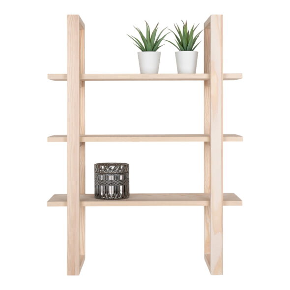 House Nordic - Santiago Shelf - Regal, Paulownia-Holz, Natur 48x63 cm – Bild 4
