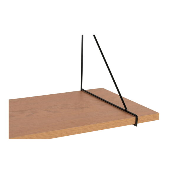House Nordic - Chiba Wandregal - Wandregal, Eschenfurnier, schwarzer Stahlrahmen 120x29 cm – Bild 3