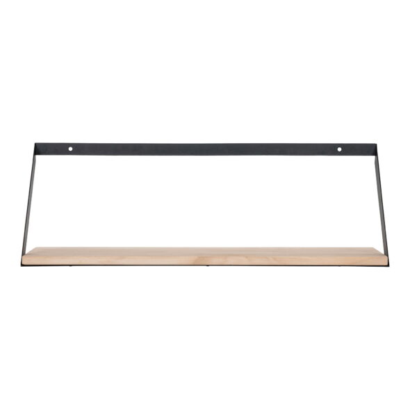 House Nordic - Basel Shelf - Wandregal, Stahl, Kiefernholz 55x14x18 cm