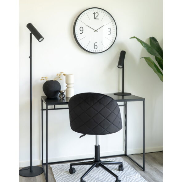 House Nordic - Biel Wall Clock - Wanduhr, schwarz und weiß, geräuschloses Uhrwerk ø51 cm – Bild 2