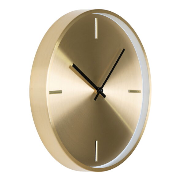 House Nordic - Istanbul-Wanduhr – Wanduhr, Aluminium, Gold, geräuschloses Uhrwerk ø30 – Bild 3
