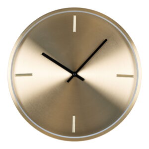 House Nordic - Istanbul-Wanduhr – Wanduhr, Aluminium, Gold, geräuschloses Uhrwerk ø30
