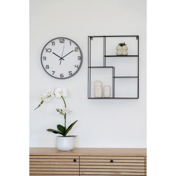 House Nordic - Greenwich Wall Clock - Wanduhr, grau, geräuschloses Uhrwerk ø35 cm – Bild 2