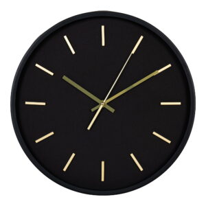 House Nordic - Kensington Wall Clock - Wanduhr, schwarz, geräuschloses Uhrwerk ø35 cm