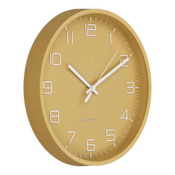 House Nordic - Rosolini Wall Clock - Wanduhr, ocker, geräuschloses Uhrwerk ø30 cm – Bild 3