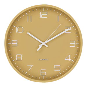 House Nordic - Rosolini Wall Clock - Wanduhr, ocker, geräuschloses Uhrwerk ø30 cm