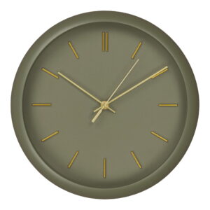 House Nordic - Rossano Wall Clock - Wanduhr, grün, geräuschloses Uhrwerk ø30 cm
