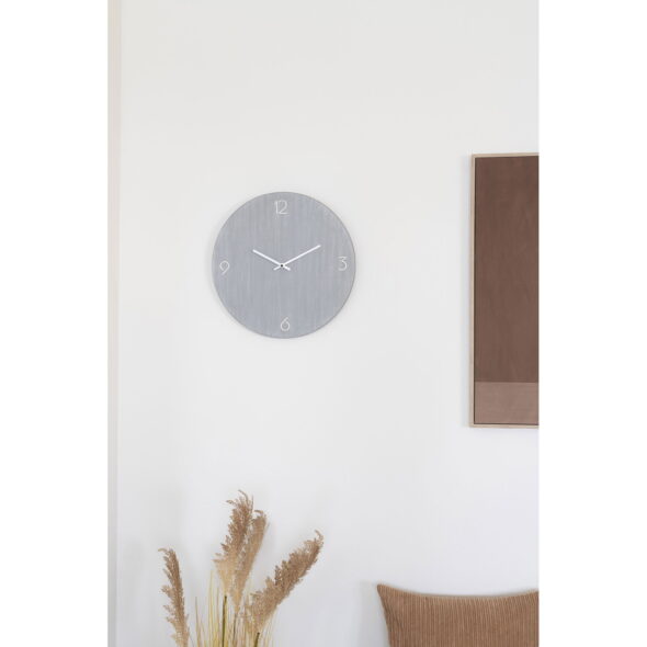 House Nordic - Ravenna Wall Clock - Wanduhr, MDF, hellgrau, geräuschloses Uhrwerk ø40 – Bild 2