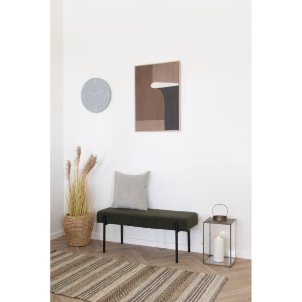 House Nordic - Ravenna Wall Clock - Wanduhr, MDF, hellgrau, geräuschloses Uhrwerk ø40 – Bild 5