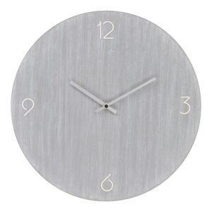 House Nordic - Ravenna Wall Clock - Wanduhr, MDF, hellgrau, geräuschloses Uhrwerk ø40