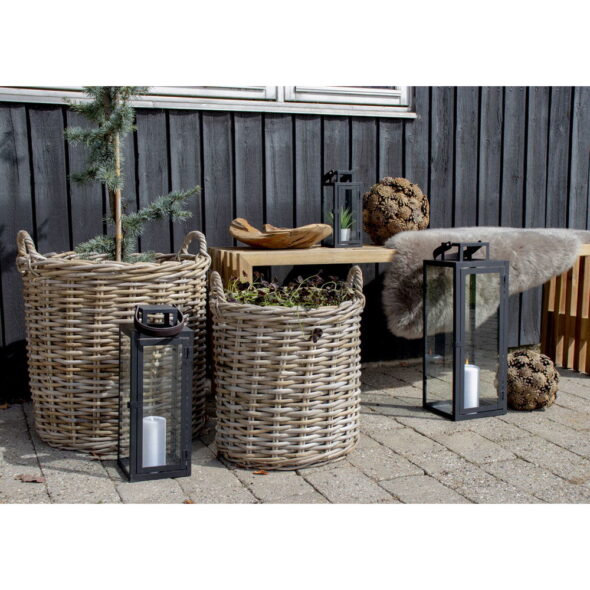 House Nordic - Indo Baskets – Körbe, Kubu-Rattan, Natur, 2er-Set – Bild 3